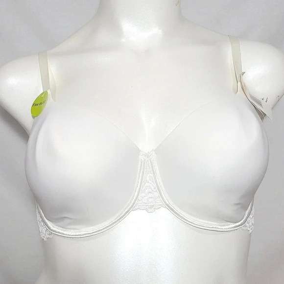38DD Maidenform 7519 Flex to Fit Full Support Lace Trim‎ Underwire Bra White NWT - Picture 1 of 3